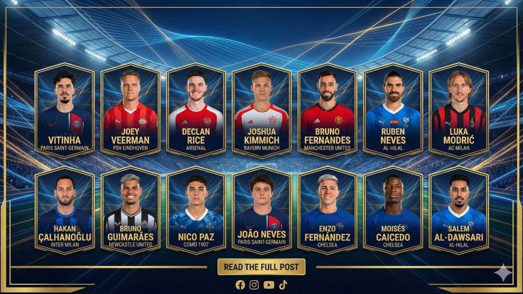 Top Best Midfielders in the World